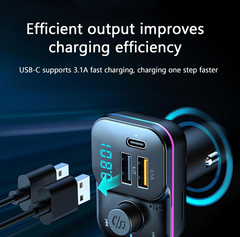 Car FM Transmitter Bluetooth Receiver Music Player