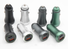 Fast Charging USB Car Charger with Type C Cable 38W