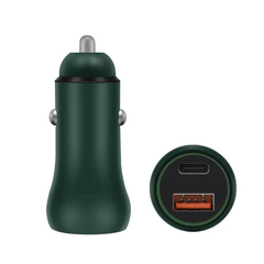 Fast Charging USB Car Charger with Type C Cable 38W