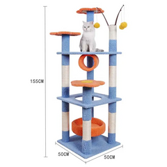 Cat Tower Colorful Cat Condo Tower 155 CM
