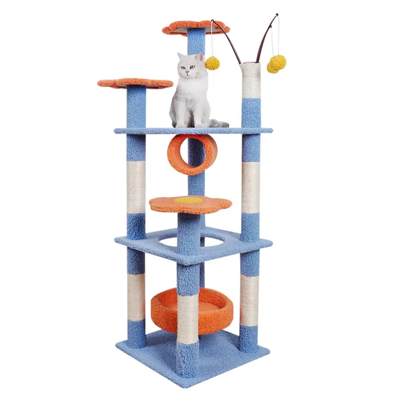 Cat Tower Colorful Cat Condo Tower 155 CM