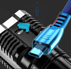 Rechargeable Flash LED Torch For Outdoor Fishing Hunting