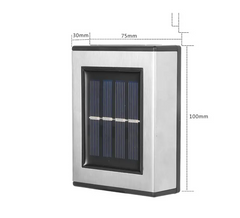 Waterproof Solar LED Wall Lamp IP65 Modern Fence Outdoor Wall Light