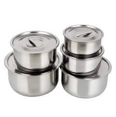 Stainless Steel Stock Pot Cooking Box Seasoning Box Sets