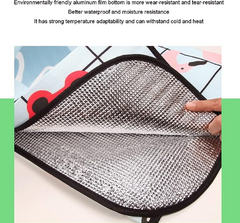 Foldable Beach Picnic Rug Blanket Camping Mat With Strap
