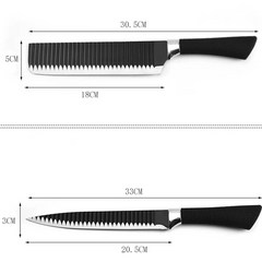 Kitchen Knife Set With  6 Pcs Non-stick Coating