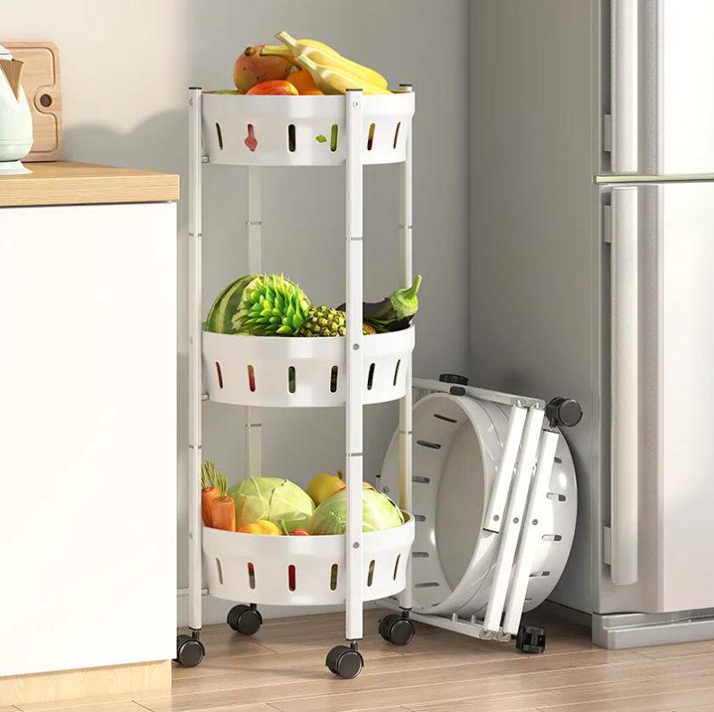 Vegetable Fruit Basket Trolley