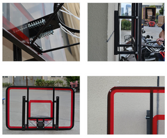 Portable Wall Mounted Backboard Hoop Kids And Adult Indoor And Outdoor