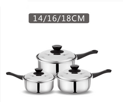 14/16/18CM Stainless Steel Cooking Milk Pot