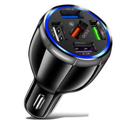 5 Port USB Car Phone Charger