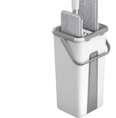 Flat Floor Mops Flat Mop And Bucket - 6 Pcs mop pads