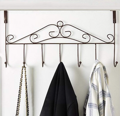 Bathroom Hat Coat Clothes Hooks Rack Storage Holder