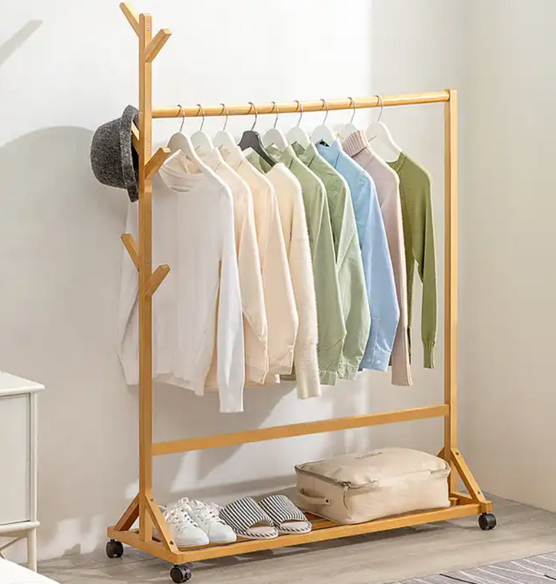 Wooden Cloth Rack Coat Rack