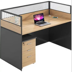 Reception Desk with 3 Tier Drawer Cabinet