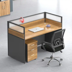 Reception Desk with 3 Tier Drawer Cabinet