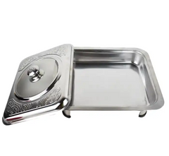 Stainless Steel Hotel Buffet Stove Food Dish Chefing Dish