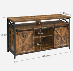 TV Entertainment Unit TV Cabinet VASAGLE Supports 85 inch TV