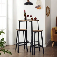 Bar Stools Set of 2 - Rustic Brown Vasagle