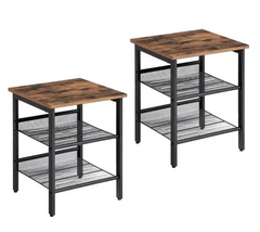 Bedside Table Set of 2 PCs Vasagle