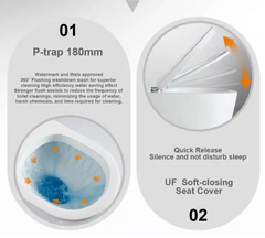 Back to Wall Toilet Suite Rimless