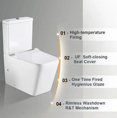 Back-to-Wall Toilet Suite Square