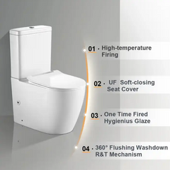 Back-to-Wall Toilet Suite Rimless