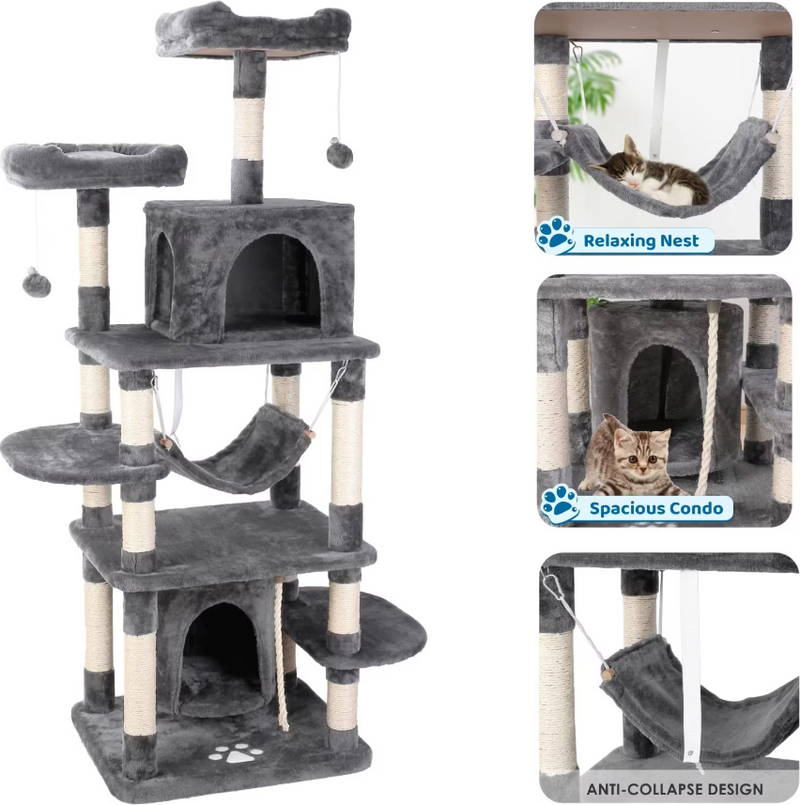 Cat Toys Pet Cat Tower Condo Tower - 170 CM