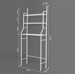 3 Layers over the washing machine storage rack shelf organizer