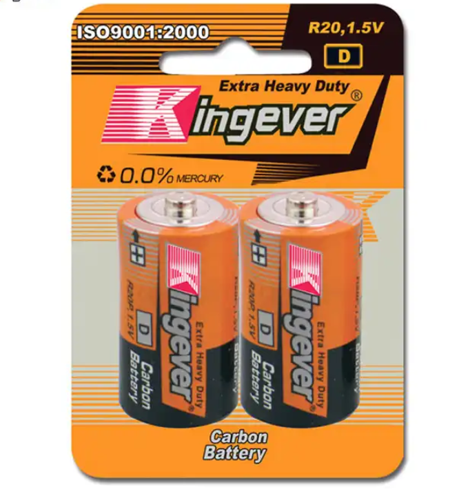 R20 D 1.5V Battery Carbon Zinc Battery