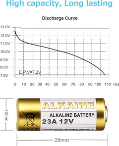 12V 23A Alkaline Battery 5pcs/pack