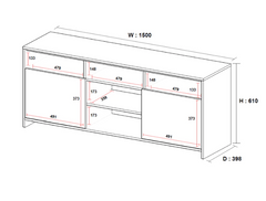 Entertainment Unit / TV Unit - Holds upto 75" TV