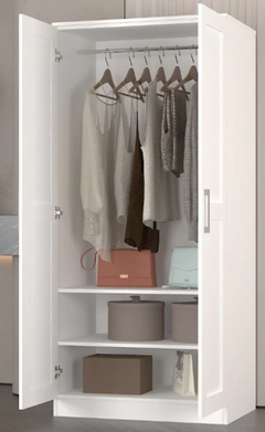 Wardrobe -  2 Doors Free Standing Wardrobe