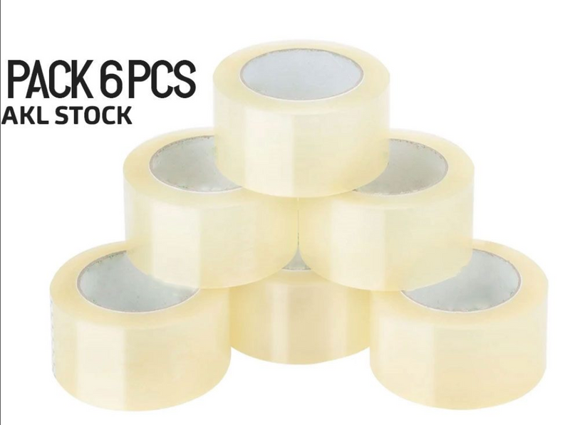 6 Rolls of Clear Packaging Tape