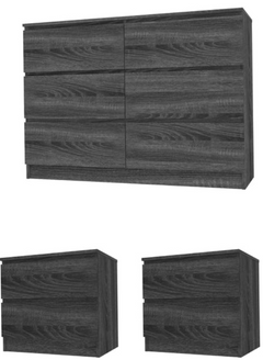 3 Piece – Lowboy & 2 x Bedside - Combo