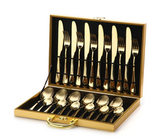 Fork and Knife Dinner Set Golden