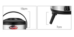 Stainless Steel Thermos Soup Food Warmer Black