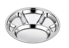 Stainless Steel Dinner Plate 35 cm