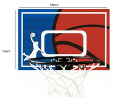 Door Hanging Basketball Hoop With Backboard
