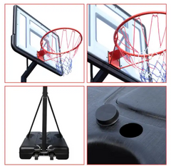Adjustable Portable Basketball System Basketball Hoop 2.6M