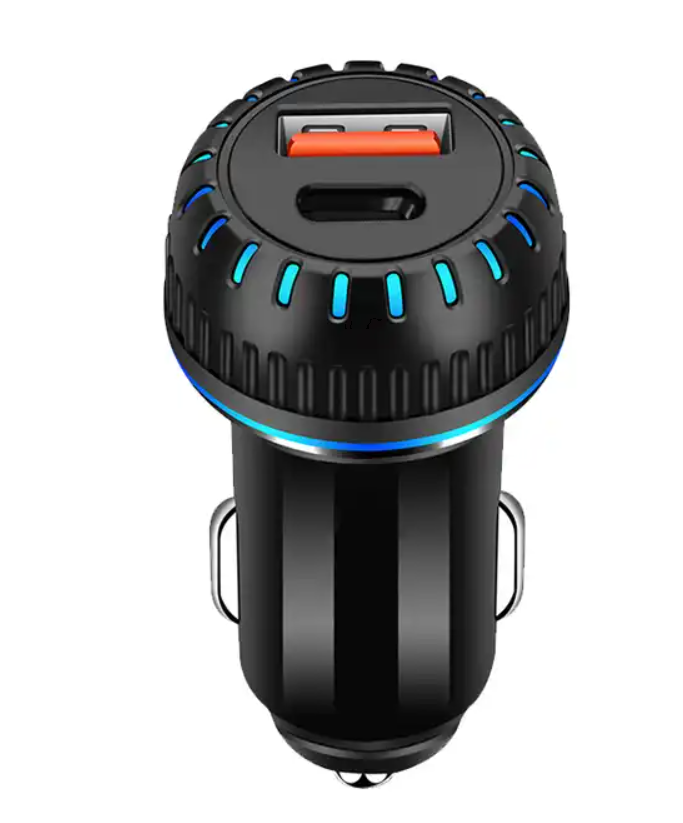 3.1 A Dual Ports Type C And USB Car Phone Charger Fast Charger