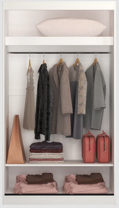 Sliding Door Space Saver Wardrobe Cloth Wardrobe