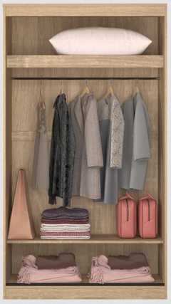 Sliding Door Space Saver Wardrobe Cloth Wardrobe