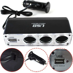 Multiport Car Lighter Charger Socket Splitter