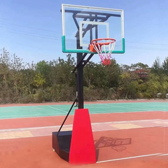 Basketball Hoop Ring with Tempered Glass Backboard