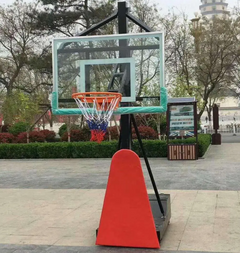 Basketball Hoop Ring with Tempered Glass Backboard