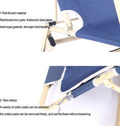 Reclining Sun Chair with Adjustable Backrest Pillow