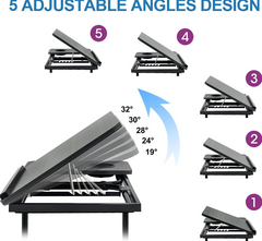 Foldable Laptop Table Stand Tray with Cup Holder