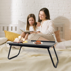 Foldable Laptop Table Stand Tray with Cup Holder
