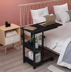 Height Adjustable Laptop table desk Wheels Side Table Care Table Breakfast Table