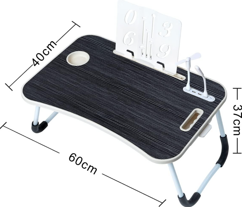 Folding Laptop Table Stand USB Ports